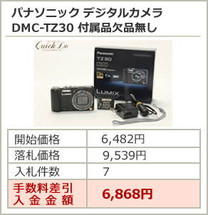 ナパナソニック デジタルカメラ DMC-TZ30 付属品欠品無し